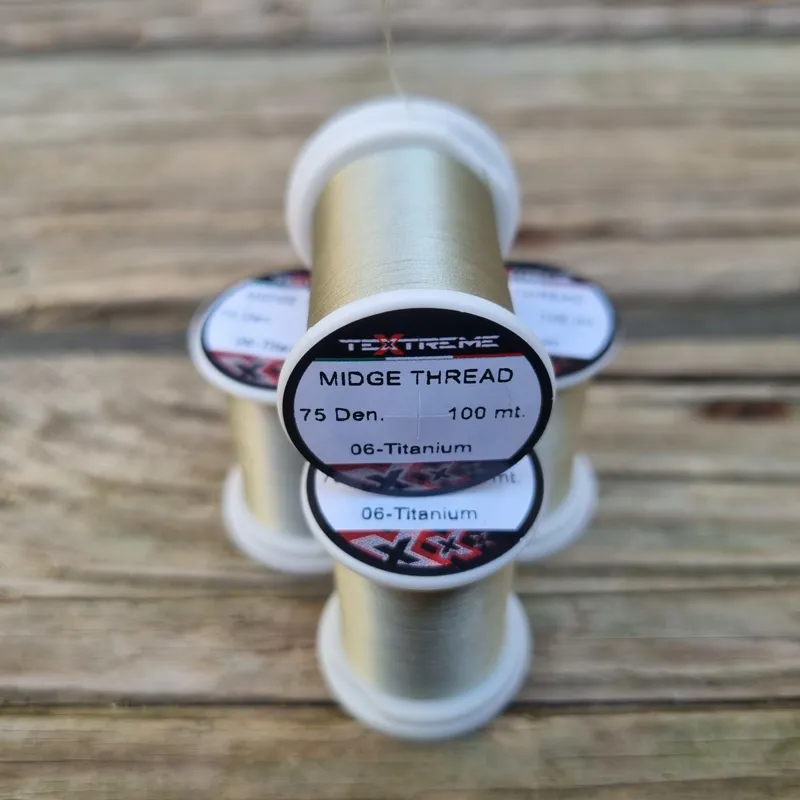 TEXTREME Midge Tying Thread 75dn in 06-Titanium-1